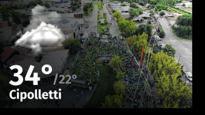 Clima de hoy, lunes 1 de enero de 2024, para la ciudad de Cipolletti
