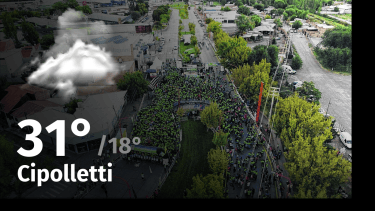 Clima de hoy, viernes 12 de enero de 2024, para la ciudad de Cipolletti