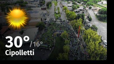 Clima de hoy, domingo 14 de enero de 2024, para la ciudad de Cipolletti
