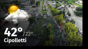 Clima de hoy, jueves 25 de enero de 2024, para la ciudad de Cipolletti