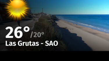 Clima de hoy, domingo 14 de enero de 2024, para la ciudad de Las Grutas – SAO