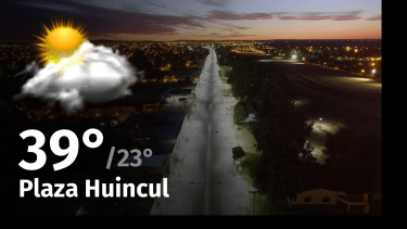 Clima de hoy, jueves 25 de enero de 2024, para la ciudad de Plaza Huincul