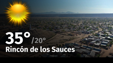 Clima de hoy, viernes 19 de enero de 2024, para la ciudad de Rincón de los Sauces