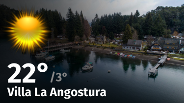 Clima de hoy, miércoles 10 de enero de 2024, para la ciudad de Villa La Angostura