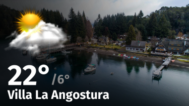 Clima de hoy, viernes 12 de enero de 2024, para la ciudad de Villa La Angostura