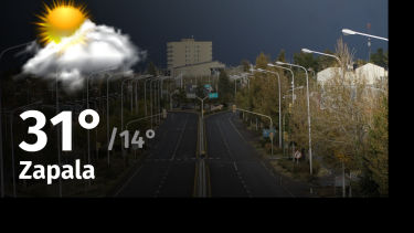 Clima de hoy, miércoles 17 de enero de 2024, para la ciudad de Zapala