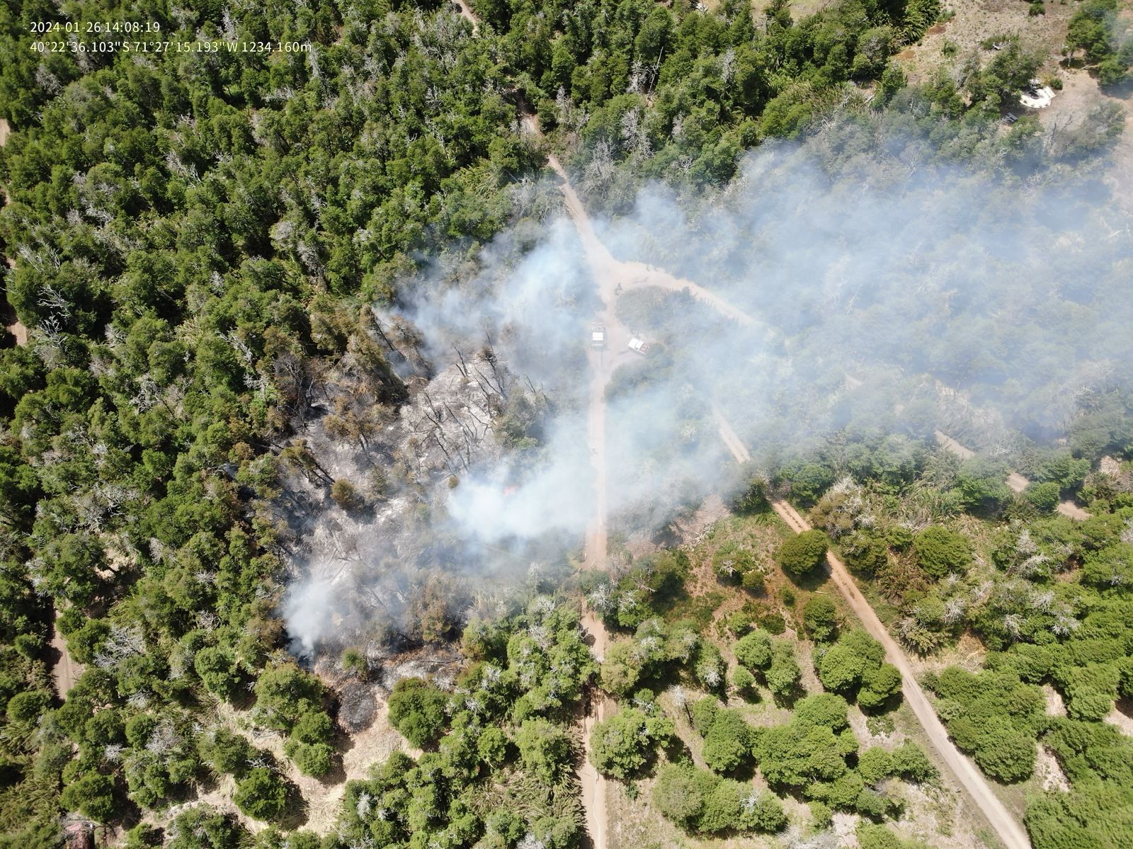 Indicaron que el incendio en la zona de Lago Hermoso "está extinto". Foto: gentileza