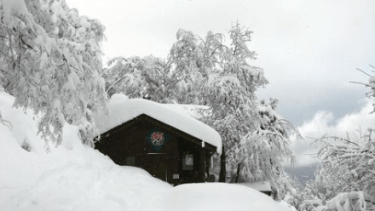 El refugio Berghof está ubicado en la ladera norte del cerro Otto. Foto: gentileza