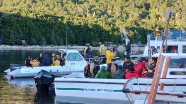 Incendio en el parque Nahuel Huapi: ya son 626 las hectáreas afectadas. Foto parque nacional Nahuel Huapi.