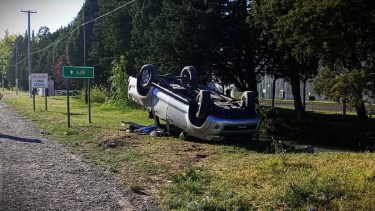 El accidente ocurrió este domingo sobre la Ruta 65. Foto: Gentileza.