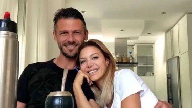 Martín Demichelis y Evangelina Anderson estarían atravesando una profunda crisis.-