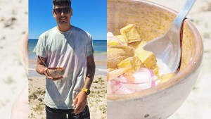 Playas Doradas, el paraíso de un chef: pescó, hizo un delicioso ceviche y lo disfrutaron de cara al mar