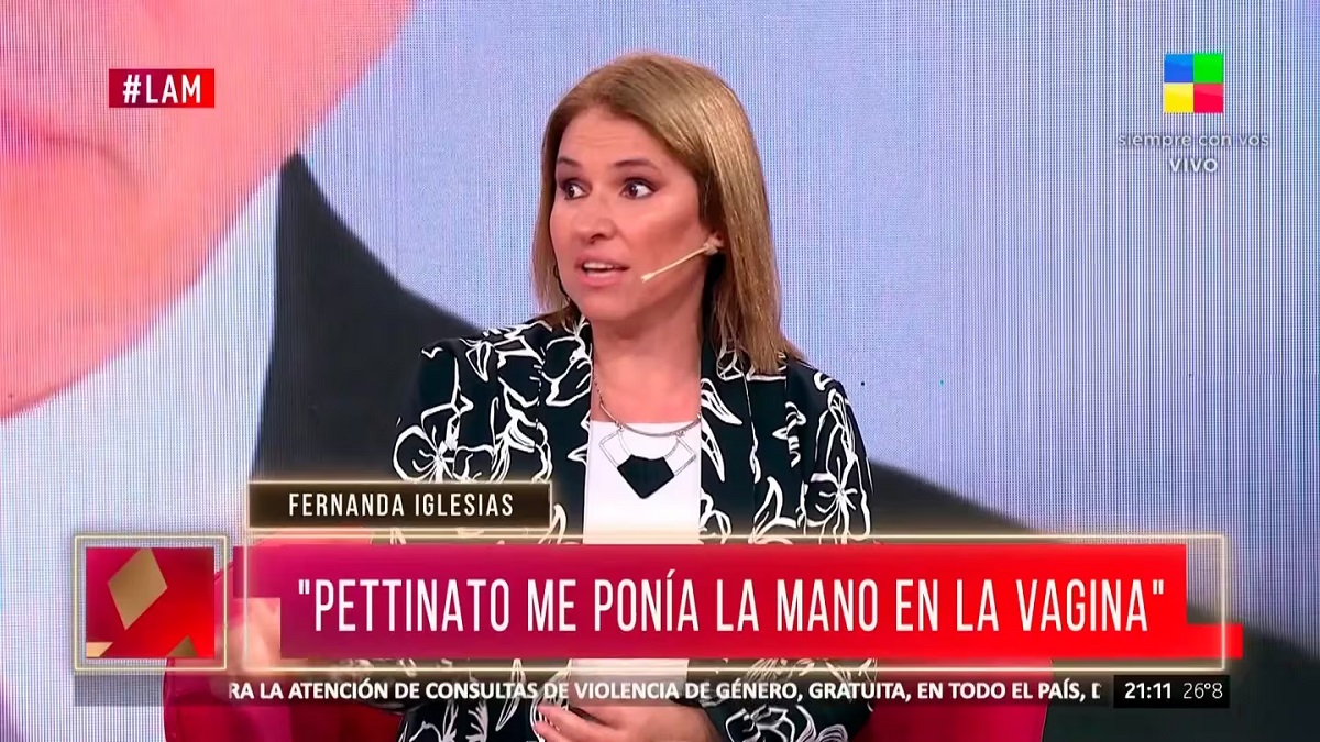Fernanda Iglesias reveló que fue abusada por Roberto Pettinatto.-