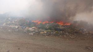 Incendio en una planta de residuos de El Bolsón