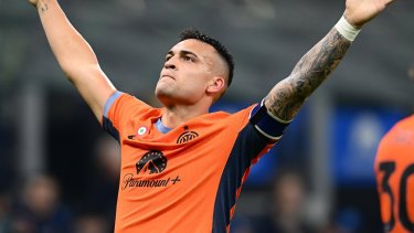 Lautaro Martínez se convirtió en el máximo artillero argentino del Inter. 