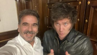 Ritondo publicó una foto con Milei tras la reunión en Casa Rosada. Foto gentileza