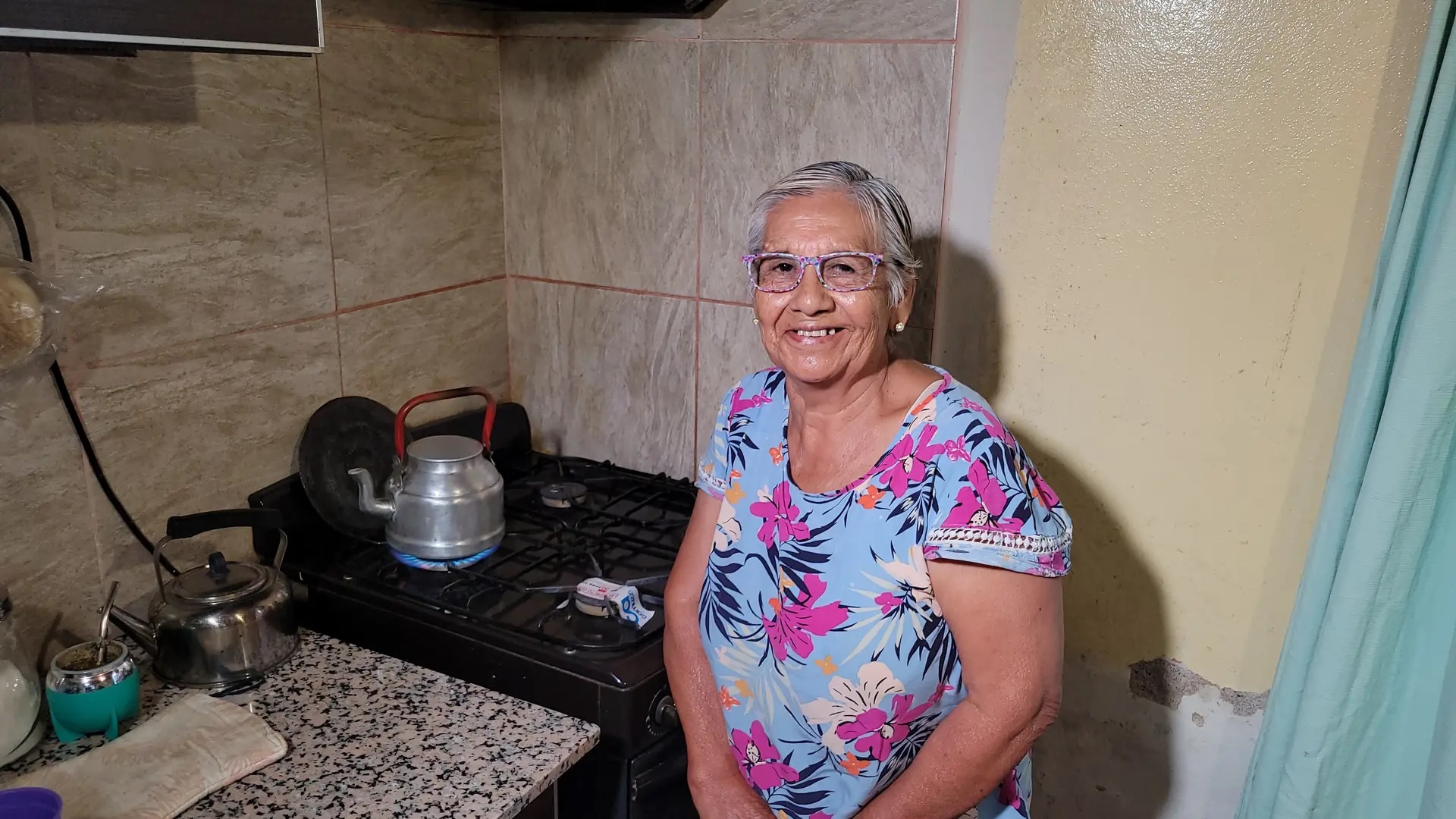 El cambio en uno de los 166 hogares de Ramos Mexia donde se hizo la conversión a gas natural. (Foto: Gentileza)