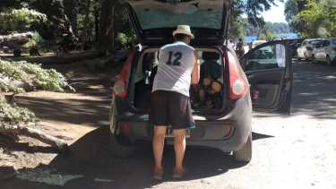 Fin de semana caótico en el lago Gutiérrez por el comportamiento de turistas y residentes. Foto: Parque Nacional Nahuel Huapi