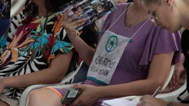 Jóvenes por la Memoria realizó esta semana actividades en el Instituto de Formación Docente (foto archivo)