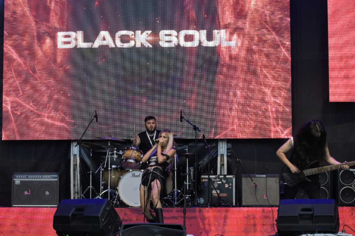 Black Soul, es una de las cinco bandas ganadoras del Pre Confluencia. Foto: Cecilia Maletti. 