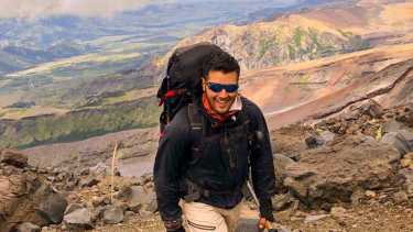 Facundo Arias, el joven que quiere traer un récord mundial de permanencia en altura a la Argentina. Foto: gentileza