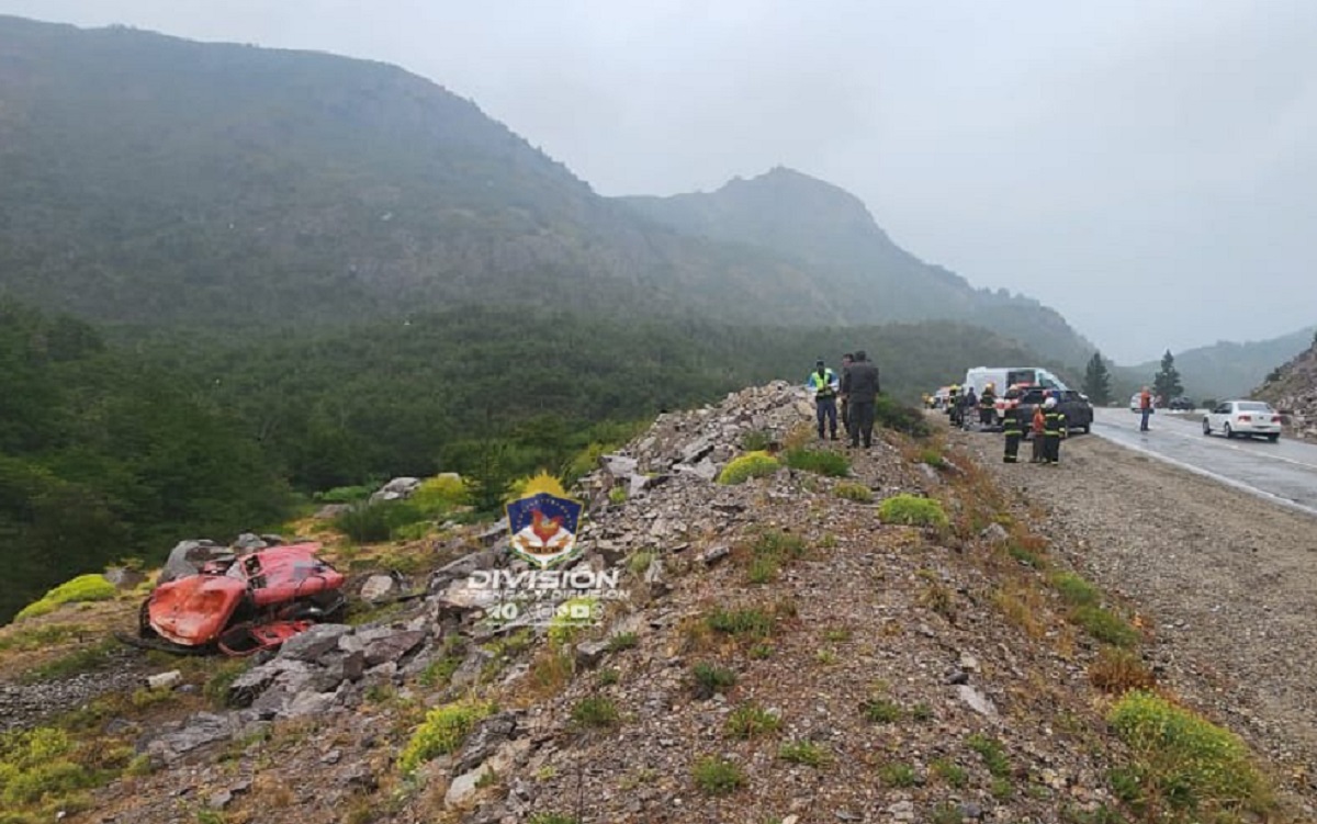Fatal accidente en la Ruta 40 cerca de San Martín de los Andes. Foto: gentileza