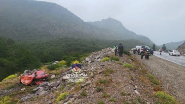 Fatal accidente en la Ruta 40 cerca de San Martín de los Andes. Foto: gentileza