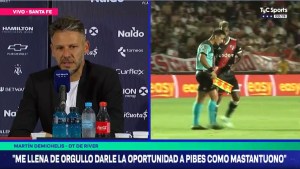 Demichelis elogió a Mastantuono y bancó a Franco Armani, tras el triunfo de River en la Copa Argentina