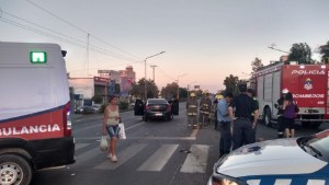 Choque sobre la ex-Ruta 22 de Neuquén: cuatro heridos, entre ellos un niño