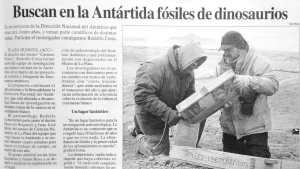Diario RIO NEGRO (Lo que publicamos): Fósiles en la Antártida