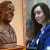 Imagen de La Cámpora fulminó a Villarruel por retirar el busto de Néstor Kirchner: “La viuda de Videla”