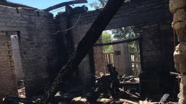 El incendio ocurrió este mediodía. Foto gentileza