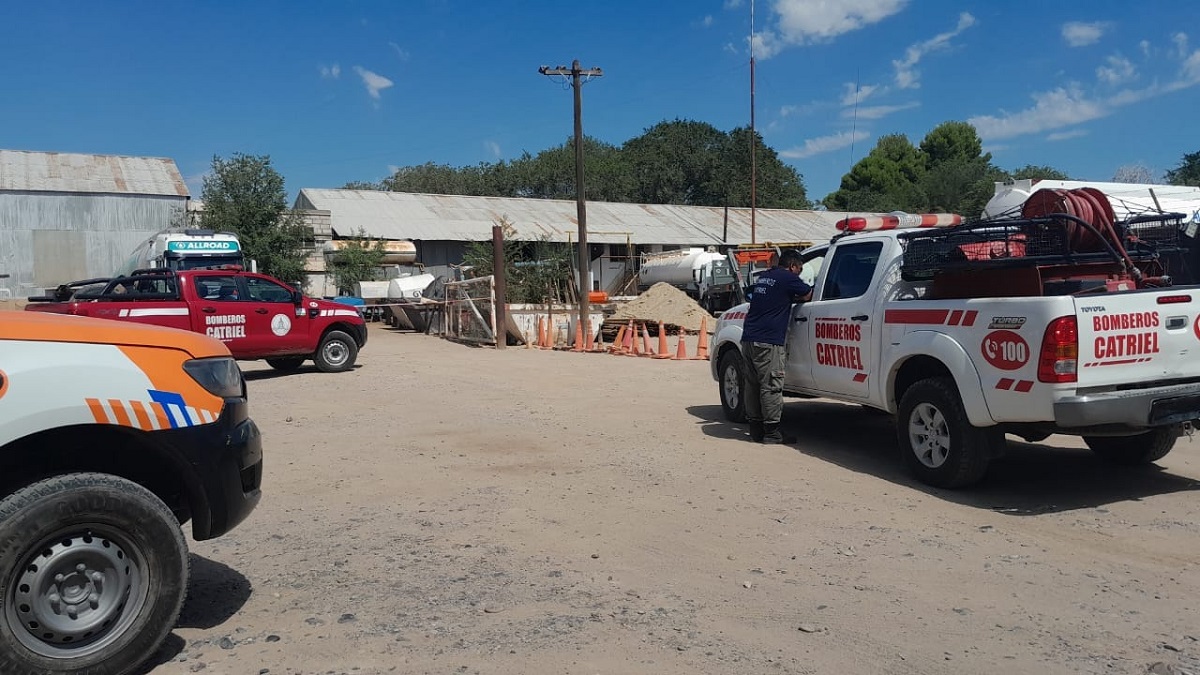 El herido fue trasladado al policlínico de Neuquén. Foto: Radio ciudad Catriel.
