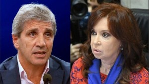 El picante cruce entre Cristina Kirchner y Luis Caputo por las críticas a la deuda