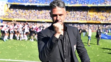 Martín Demichelis quiere hacer historia este domingo ante Boca.