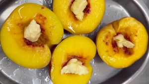 Duraznos asados con helado ¿probaste?