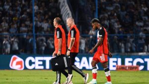 Se confirmó la lesión de Borja en River y es duda para el Superclásico ante Boca