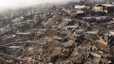 Una zona de la ciudad de Viña del Mar, en la región de Valparaíso, destruida por uno de los numerosos incendios forestales que afectaron al centro y sur de Chile en las últimas semanas (Imagen: Nicole Kramm)
