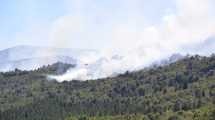 Imagen de Sigue el combate del incendio en Los Alerces: llegaron 45 brigadistas de Santa Fé para reforzar el operativo