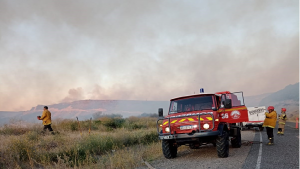 Video | Incendio en la Ruta 40: extinguieron el fuego en La Rinconada