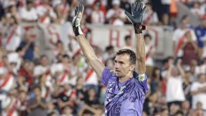 Video | Barovero volvió al Monumental con un show de atajadas: «Extrañaba jugar acá»