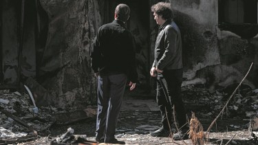 El presidente visitó un Kibbutz, donde vio los vestigios  del ataque de Hamás.