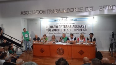 El plenario de sindicatos estatales que se realizó en Buenos Aires. 