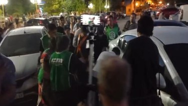 La agresión contra el presidente del Concejo ocurrió el martes por la noche, luego de la apertura de sesiones.