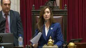 Video: «No fue senador, no fue vicepresidente y yo no soy su viuda»: dijo Villarruel tras sacar el busto de Néstor Kirchner
