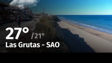 Clima en Las Grutas – SAO: cuál es el pronóstico del tiempo para hoy sábado 10 de febrero