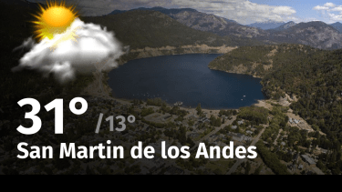 Clima en San Martin de los Andes: cuál es el pronóstico del tiempo para hoy domingo 18 de febrero