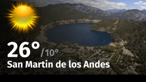 Clima en San Martin de los Andes: cuál es el pronóstico del tiempo para hoy lunes 26 de febrero