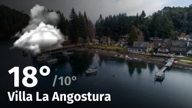Clima en Villa La Angostura: cuál es el pronóstico del tiempo para hoy miércoles 7 de febrero