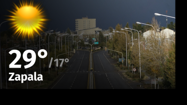 Clima en Zapala: cuál es el pronóstico del tiempo para hoy domingo 18 de febrero